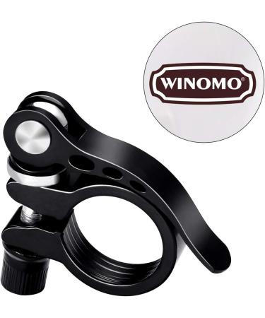 WINOMO 28.6mm Quick Release Bicycle Seat Clamp - Aluminum Alloy Road MTB Cycling Bike Seatpost Clamp in Black - Buy Online on GoSupps.com
