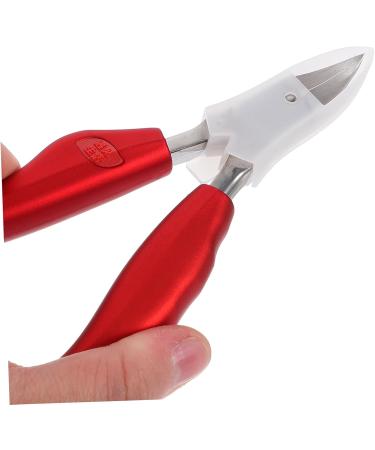 VINTORKY Folding Hawk Mouth Pliers Practical Toenail Clipper Cuticle Pusher Portable Nail Clipper para U as Ingrown Toenail Clipper Clippers Red Heavy Handle Rubber and Plastic - Buy Online on GoSupps.com