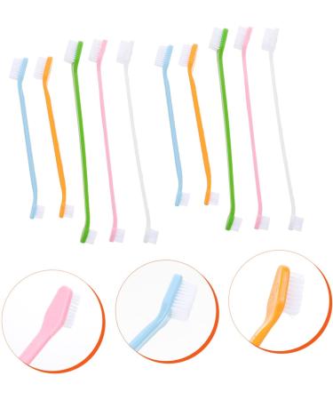 Beavorty 10pcs Pets for Oral Supplies Dual-head Dog Cat Brush Small Clean Handheld Pet Tooth Teeth Nylon - Buy Online on GoSupps.com