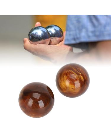 2 Inch Coral Baoding Fitness Ball - Improve Hand Strength Boost Blood Circulation & Relieve Stress | Chinese Massage Ball for Acupuncture Therapy - Buy Online on GoSupps.com