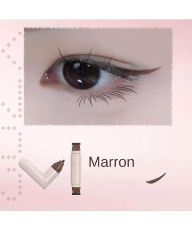Eyeliner Pads Waterproof Eye Template | Double Pencil Durable Long Lasting Stain for Easy Eyebrow Make-Up - Buy Online on GoSupps.com