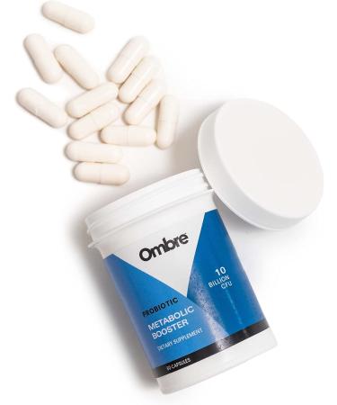 Ombre Metabolic Booster Probiotic - Supports Metabolism Healthy Weight Management & Digestion - Energy & Gut Health Supplement for Women and Men - 10 Billion CFU Prebiotic Fiber Vegan 30 Servings - Buy Online on GoSupps.com