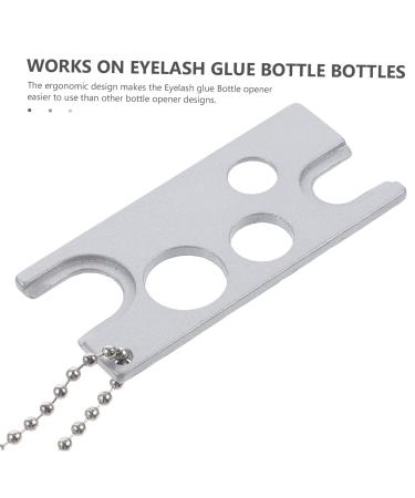Beatifufu 1 Set Grafting Eyelash Tool Lash Adhesive Remover Lash Glue Rings Glue Bottle Plug Opener Eyelash Glue Tips Essential Oil Opener Glass Roller Bottle Opener Key Metal Rubber Ring - Buy Online on GoSupps.com