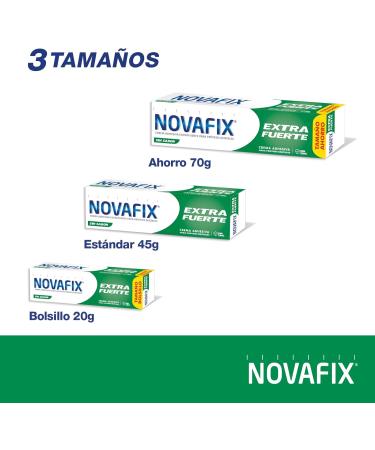 Novafix Extended Adhesive Denture Powder 20G - 100ml - Flavorless - Ideal for International Shipping - Buy Online on GoSupps.com