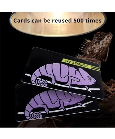 Dongker UV Test Card - 2/4 Pack Reptile UVB Sensor Portable & 500x Reusable for Accurate Reptile Testing - Buy Online on GoSupps.com