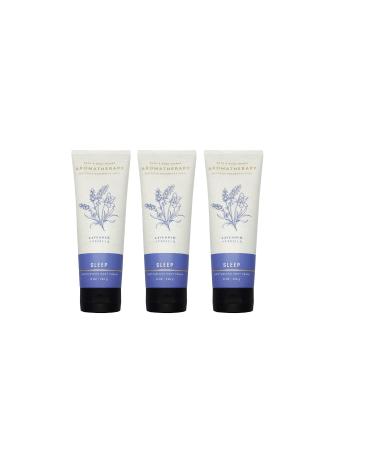 Bath & Body Works Aromatherapy Sleep Lavender + Vanilla Body Cream with Natural Essential Oils, 8 oz each - 3 Pack Lavender Vanilla