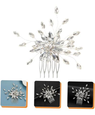 Housoutil Hair Comb Prom Headpiece Rhinestone Headband Bridal Tiara Wedding Hair Wedding Headband Prom Headband Diamond Headpiece Wedding Tiara Accessories Horse Eye Bride Alloy - Buy Online on GoSupps.com