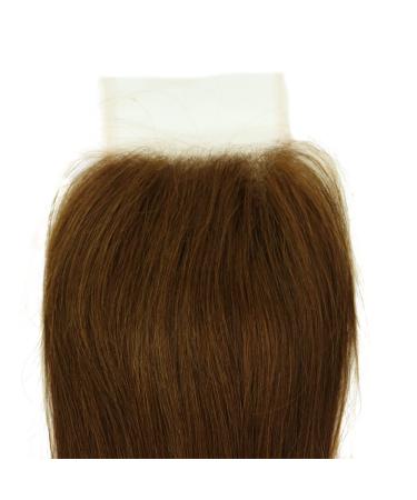Shop Mila Top Lace Closure - 4 x 4 Brazilian Remy Human Hair Medium Brown 4# - 14/35cm - 100% Smooth Quality for Your Perfect Styles - Buy Online on GoSupps.com