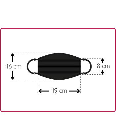 Leschi Washable Face Mask with Nose Bracket | Breathable Fabric Mask for Men & Women | Black Cotton Mouth-Nose Cover - 1 Piece - Buy Online on GoSupps.com