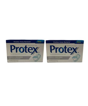 Protex Antibacterial Soap Jabon Contra Bacterias Limpieza Profunda 2 Bars