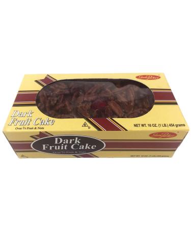 Jane Parker Fruitcake Dark Fruit Cake 1 pound (16 Ounce) Loaf