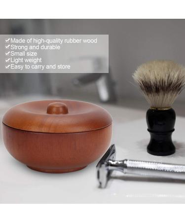 Space-Saving Wooden Shaving Brush Bowl - Easy to Use for Men & Kids | Ideal for Home & Barbershops - Buy Online on GoSupps.com