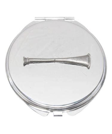 Hunting Horn Compact Mirror Handbag Gift With Free Engraving 193