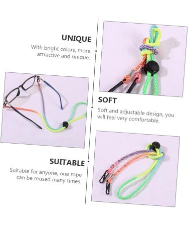 FRCOLOR 9 STK Adjustable Anti-Lost Rope Hat Band & Glasses Holder | Retro Snap Lens Mask Hookers for Caps & Face Masks | International Shipping Available - Buy Online on GoSupps.com