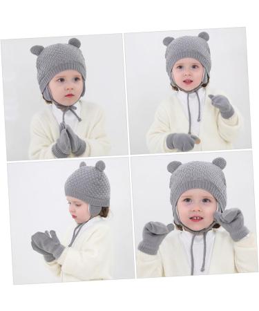 Buy ABOOFAN 3 Sets Children's Hat & Gloves - Warm Windproof Knitting Caps & Beautiful Knitted Gloves for Toddlers - Ideal Winter Accessories for Kids - Buy Online on GoSupps.com