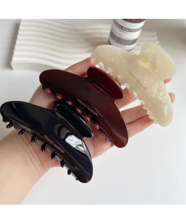 Limtula French-style Multi Type Woman Ponytail Hair Clip Delicate Jaw Clip -slip Large Shower Wash Face Hair Accessories Black - Buy Online on GoSupps.com