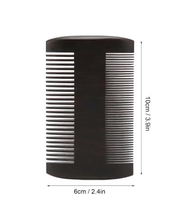 Men's Wooden Beard Comb - Professional Double-Sided Fine Teeth Grooming Tool for Hair Care Portable Lice Comb - Buy Online on GoSupps.com