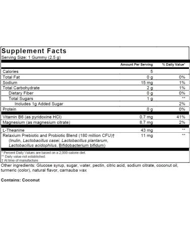 Relaxium Calm Gummy - Lemon - 60 Gummies - Buy Online on GoSupps.com