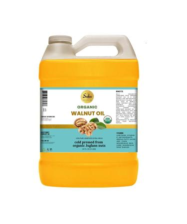 64 FL.OZ-100% Pure Extra Virgin Unrefined Cold Pressed Walnut Oil - DEEP GOLDEN