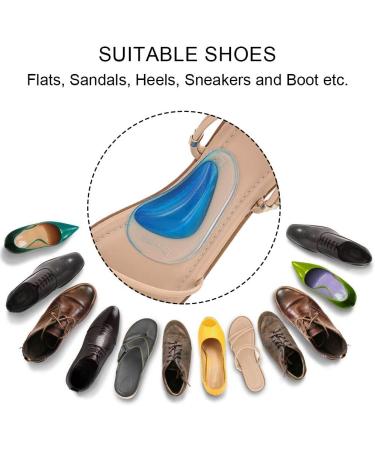 Dr. Foot's Arch Support Shoe Inserts for Flat Feet & Plantar Fasciitis - Pain Relief Pads for Men & Women | 5 Colors 5 Pairs - Buy Online on GoSupps.com