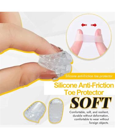 Clear Silicone Anti-Friction Toe Protector - Breathable Toe Covers (10 PCS) - Buy Online on GoSupps.com