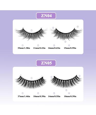 4 Pair Self Adhesive Eyelashes Reusable Pre Glued Eyelashes Wispy Fake Eyelashes Natural Look Self Adhesive Lashes No Glue Needed Add Instant Volume and Glamour - Buy Online on GoSupps.com