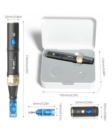 Dr.Pen Ultima A8S Microneedling Pen - Professional Dermapen for Face Body & Hair Growth | 7 Cartridges Included | Ideal Mother's Day Gift for Women - Buy Online on GoSupps.com