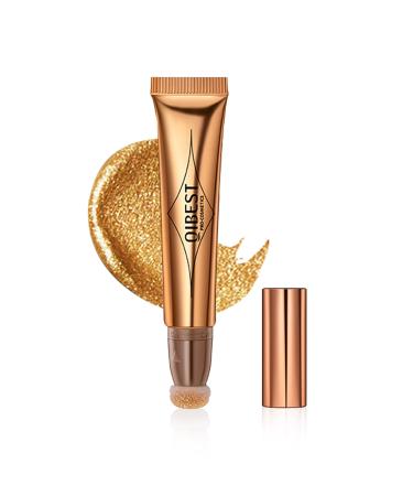 Highlighter Beauty Wand with Cushion Applicator Liquid Highlighter with Shimmer Finish Long Lasting Smooth Lightweight Highlighter Stick Face Illuminator Makeup Stick Gold 05 Highlighter Gold