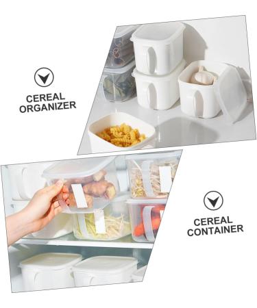 Alipis 6 Pcs Storage Box with Handle Cereal Refrigerator Organizer Keeper Kitchen Food Organizer re-usable - Buy Online on GoSupps.com