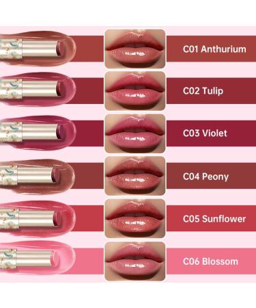 CATKIN Glossy Lip Balm Ultra Hydating Glow Lip Tinted Jelly Plump Melting Balm Shea Butter Repair Soothing For Dry Lips Dewy Finished 0.12 oz C04 PEONY C04 PEONY (Shimmer) - Buy Online on GoSupps.com