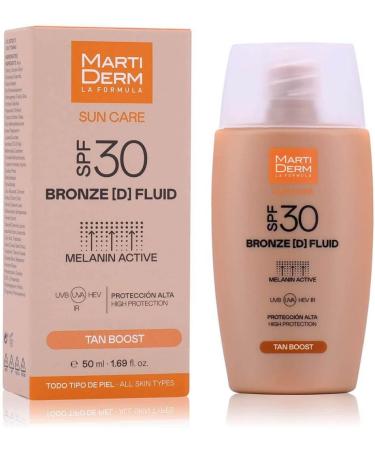 Bronze (D) Face Fluid SPF30 50ml Sun Care All Skin Types Martiderm - Buy Online on GoSupps.com