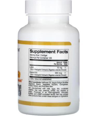 Lutein with Zeaxanthin Compatible With California Gold Nutrition 10 mg 120 Veggie Softgels + Bonus Pill Organizer Weekly Pill Organizer Mini - Buy Online on GoSupps.com