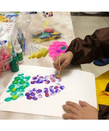 20-Piece Round Sponge Brush Set - 4 Sizes, Paint Tools for Kids - Buy Online on GoSupps.com