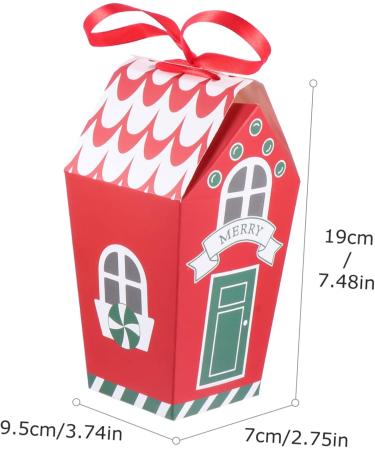 Abaodam 20 Pcs Nougat Box Food Container Cookie Holder with Ribbon Paper Candy Bags Bag Dessert Biscuit 19.5x9.5x7cmx2pcs Redx2pcs - Buy Online on GoSupps.com