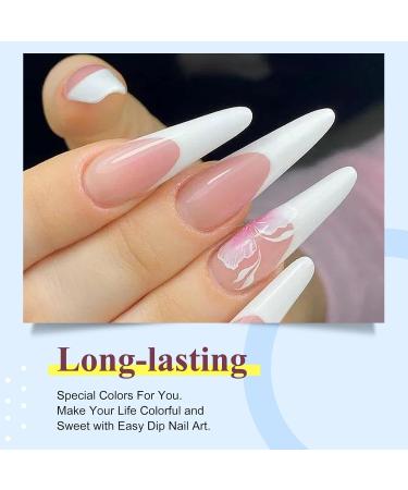 Buy 28g Cardboard Fine Diving Powder for French Manicure - Pink & White | No UV-LED Curing | Perfect for Salon & Home Use - HJ-ND064B - Buy Online on GoSupps.com