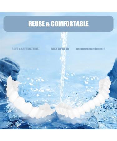 2 Pairs Men's and Women's Temporary Cosmetic Confident Smile Beautiful Smile(White) - Buy Online on GoSupps.com