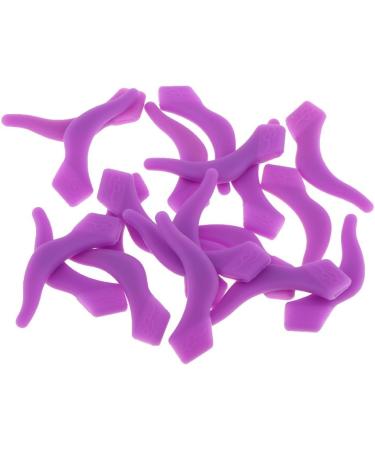 10 Pairs Silicone Eyeglasses Ear Hook Tips - Anti-Slip Temple Holders Purple 45mmx9mm for Comfortable Wear - Buy Online on GoSupps.com