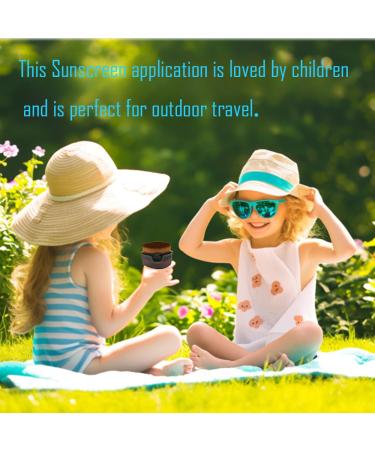 Sunscreen Applicator for Kids - 2pcs Sunblock Buddy Brush Set | Toddler Beach Essentials & Sun Lotion Applicator - Buy Online on GoSupps.com