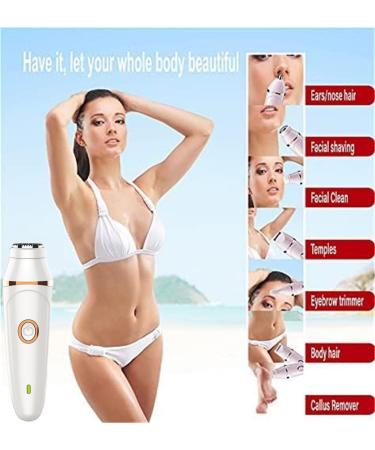Multifunctional Hair Removal for Face 7 in 1 Women Body and Face Epilator Instant Painless Smooth Electric Facial Hair Remover Cordless Rechargeable Hair Razor Shaver Kit for All Skin Types - Buy Online on GoSupps.com