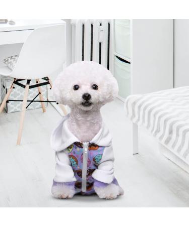 Miaododo XXL Violet Dog Hooded Sweater - Warm Chihuahua Clothing for Small & Medium Pets Stylish & Cozy Design - Buy Online on GoSupps.com