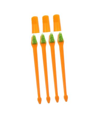 BESPORTBLE 1 Set Pet Toothbrush Dog Care Toothbrush Dog Teeth Cleaning Stick Dog Toothpaste Pp Orange