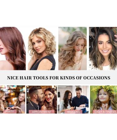 3 Barrel Curling Iron - Ceramic Hair Waver with Adjustable Temperature | Portable Black Hair Curler for Travel with Heat Resistant Glove - Buy Online on GoSupps.com