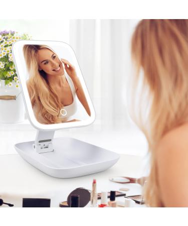 Chooone 3 Color Lighting Makeup Mirror with 72 LED Lights - Touch Design, Infinitely Dimmable, Type-C - Buy Online on GoSupps.com
