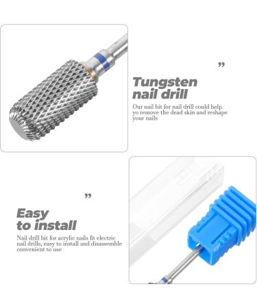 Beaupretty Nail Drill Bit Manicure Nail Bits Cuticle Drill Bit Cuticle Manicure Drill Bits Cuticle Cleaner Drill Bit Safety Bits for Nail Drill Tungsten Nail Drill Tungsten Steel Gel Two-way - Buy Online on GoSupps.com