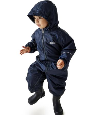 Regatta Kids Splosh III Waterproof Puddle Suit - Navy, 6-12 Months - Buy Online on GoSupps.com
