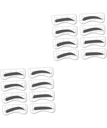 MAGICLULU 64 Pairs 8 Eyebrow Card Eyebrow Stencils Eyebrow Stickers Eyebrow Makeup Tools Conjoined Card mediumx2pcs As Shownx2pcs - Buy Online on GoSupps.com
