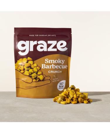 Graze BBQ Healthy Snacks, 100g x 6 Bags - Vegan, Alternative to Crisps, Mixed Nuts & Pretzels - Buy Online on GoSupps.com