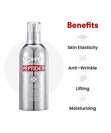 MEDI-PEEL Peptide 9 Volume Essence 3.38 fl.oz. | Anti-Wrinkle Collagen Formula | Korean Skincare - Buy Online on GoSupps.com