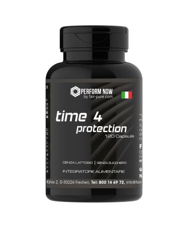 time 4 protection - avec vitamines A C D zinc glutamine ail noir astragale extrait de curcuma et bien plus - 120 g lules - hautement dos es - qualit allemande | PERFORM NOW by fair&pure