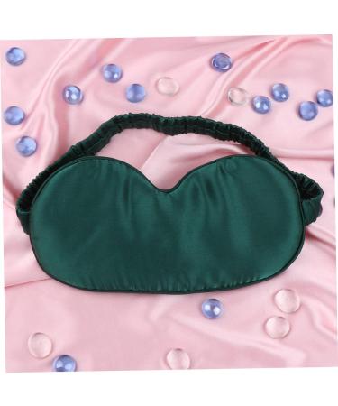 KOCKSHION 1 Pc Eye Mask Silk Sleeping Mask Sleep Mask Silk Eye Mask Sleeping Mask Eye Silk Mask Contoured Cup Night Blindfold Silk Eyeshadow Shaded Eye Patch Green - Buy Online on GoSupps.com
